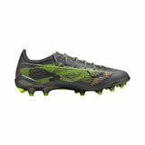 Scarpe da calcio Puma Ultra 5 Ultimate uomo in nero con dettagli verdi per prestazioni elevate sul campo