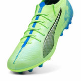 Scarpe da calcio Puma Ultra 5 uomo in verde brillante con suola per campi in erba naturale