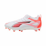 Scarpe da calcio Puma Ultra uomo in bianco e arancio per prestazioni elevate sul campo