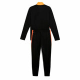 Tuta Puma uomo nera con dettagli arancioni, ideale per sport e attività all'aria aperta