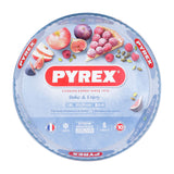 Stampo per torte in vetro Pyrex di 31 cm, perfetto per dolci e cucina con design antiaderente