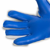 Guanti da portiere Rinat adulti color blu con supporto per una presa sicura durante le partite di calcio