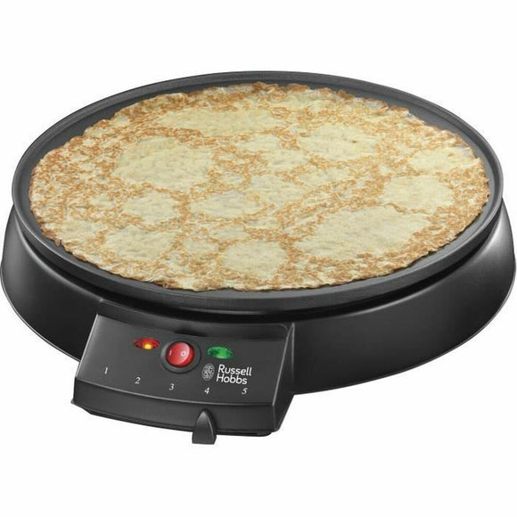 Piastra per crepes Russell Hobbs con superficie antiaderente e manopola di temperatura per crepes perfette