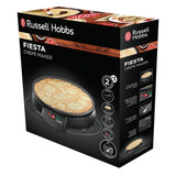 Scatola della piastra per crepes Russell Hobbs con design elegante e funzioni multiple per crepes perfette