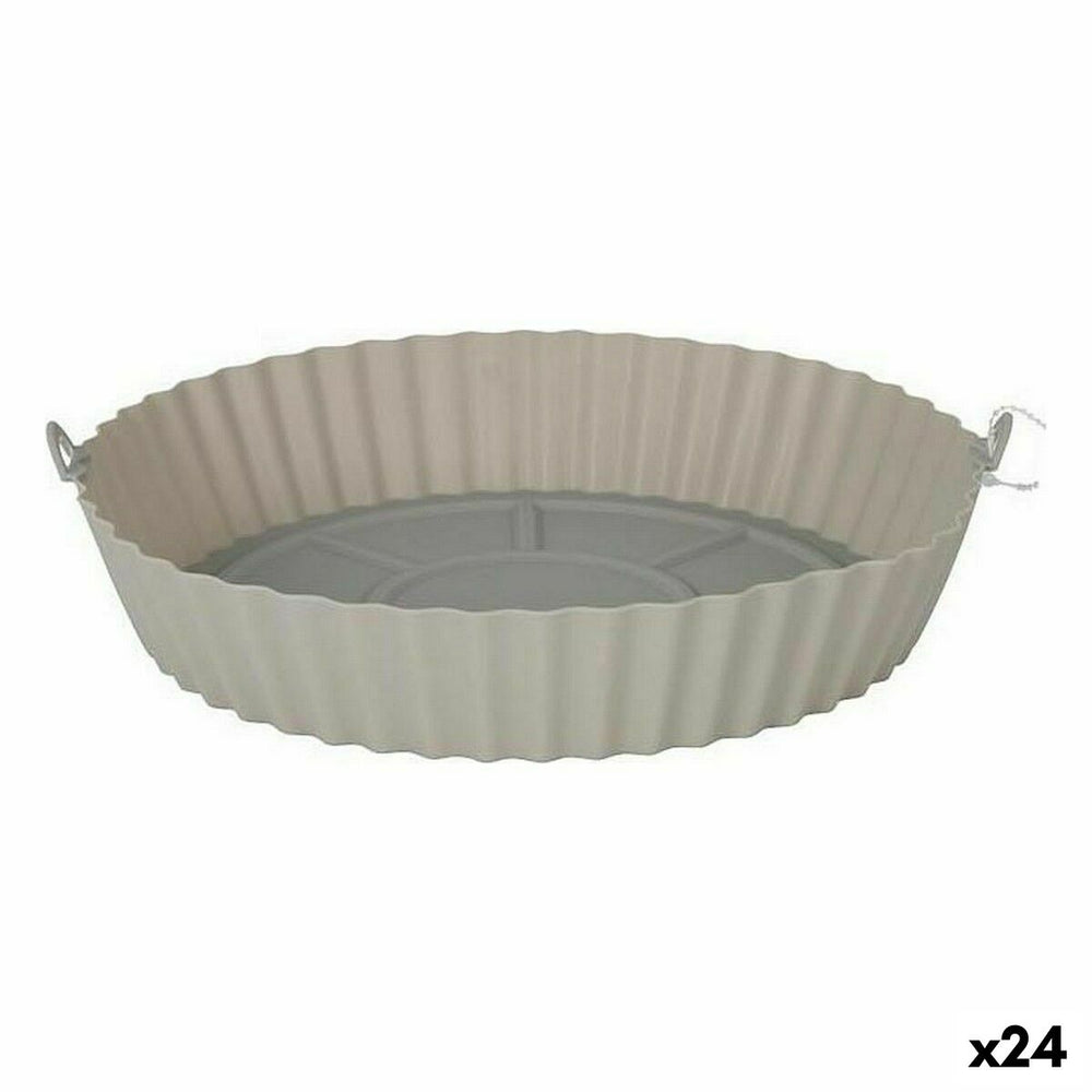Cesta para Freidora de Aire Quttin AIR FRYER Silicona 22 x 22 x 5 cm (24 Unidades)