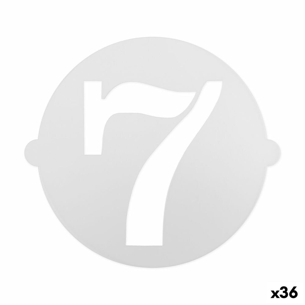 Modello per torta Algon Numeri 7 36 Unità