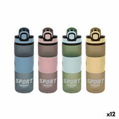 Bottiglia d'acqua Bewinner 500 ml 0,5 L 7 x 20,5 cm (12 Unità)