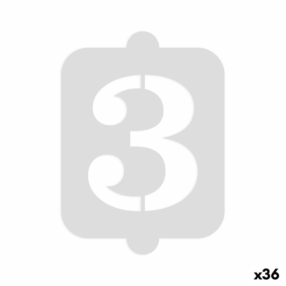 Modello per torta Algon Numeri 3 36 Unità