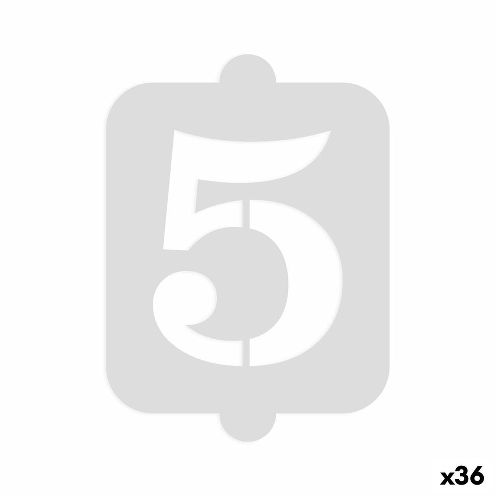 Modello per torta Algon Numeri 5 36 Unità