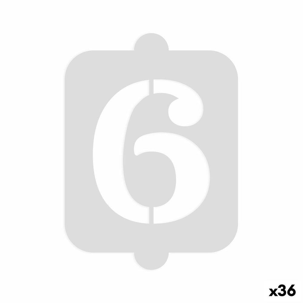 Modello per torta Algon Numeri 6 36 Unità