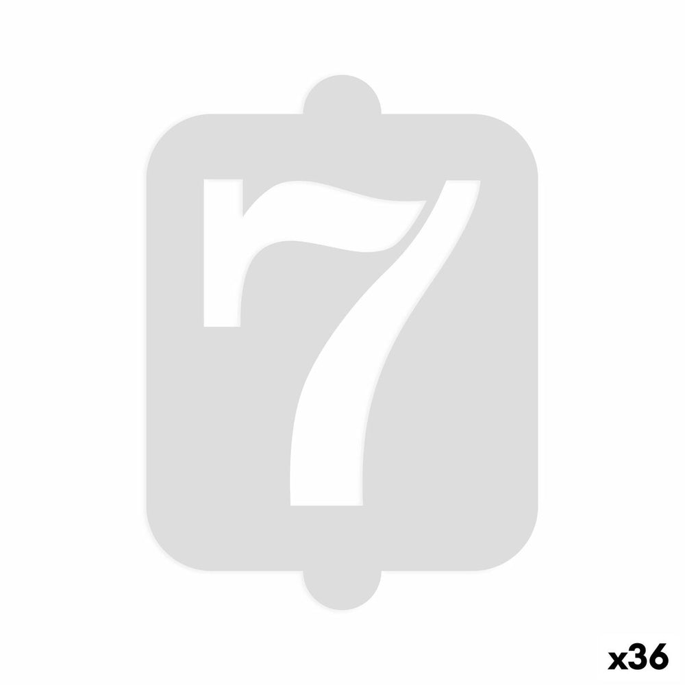 Modello per torta Algon Numeri 7 36 Unità