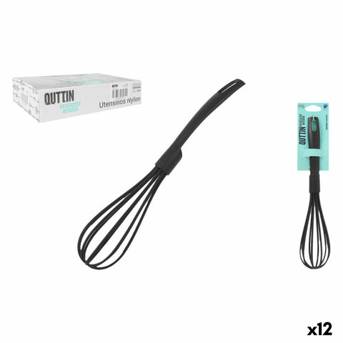 Sbattitore con frusta Quttin Quttin 31 x 7 x 7 cm Nero (12 Unità)