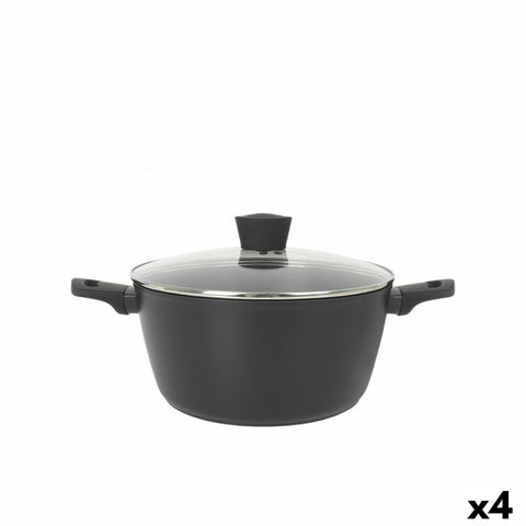 Casseruola con coperchio MasterChef 28 cm (4 Unità)