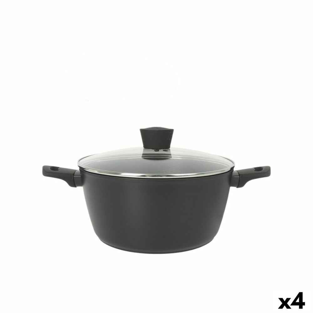 Casseruola con coperchio MasterChef 28 cm (4 Unità)
