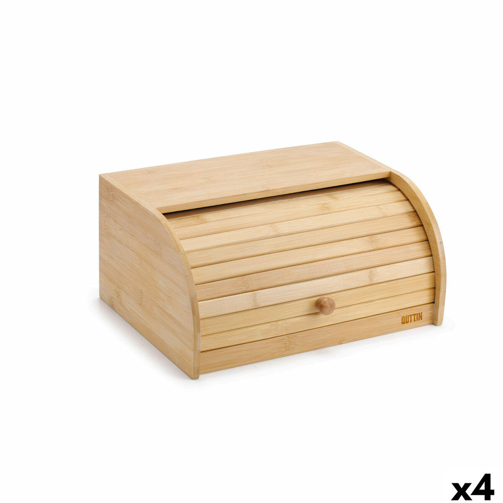 Portapane Quttin Bambù 38 x 28 x 18 cm (4 Unità)