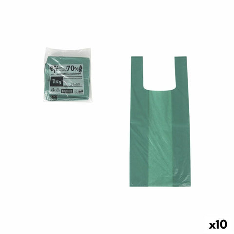 Bolsa Multiusos Inde Verde 35 x 50 cm (10 Unidades)