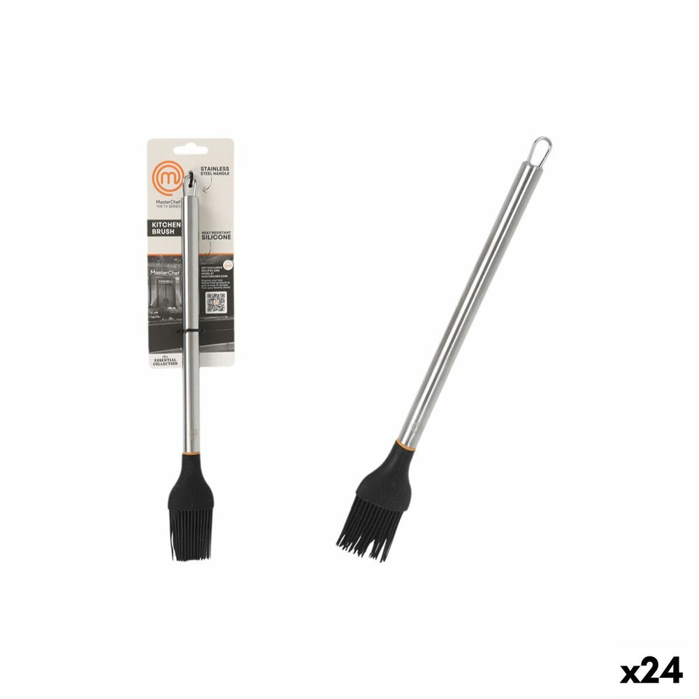 Pennello da Cucina MasterChef Silicone Acciaio inossidabile 31 cm (24 Unità)