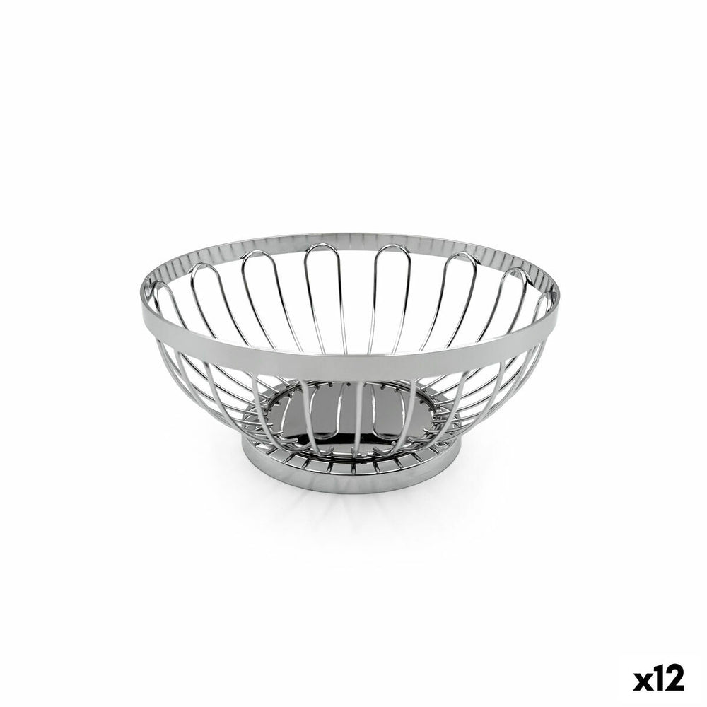 Portapane My Bar Argentato Metallo 17,5 X 7 CM (12 Unità)