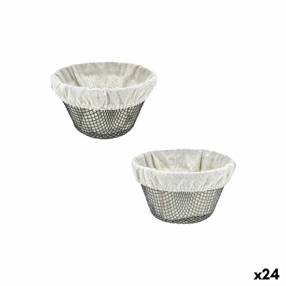 Cestino per il Pane Metallo 18 x 18 x 10 cm (24 Unità)
