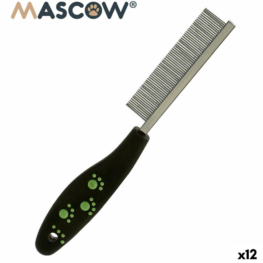 Pettine Mascow 27793 Nero Rosso Verde Poliestere Acciaio 4 x 20,5 x 1,5 cm 12 Unità