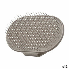 Spazzola per Cani Mascow 335 Grigio 13 x 3,5 x 10 cm (12 Unità)