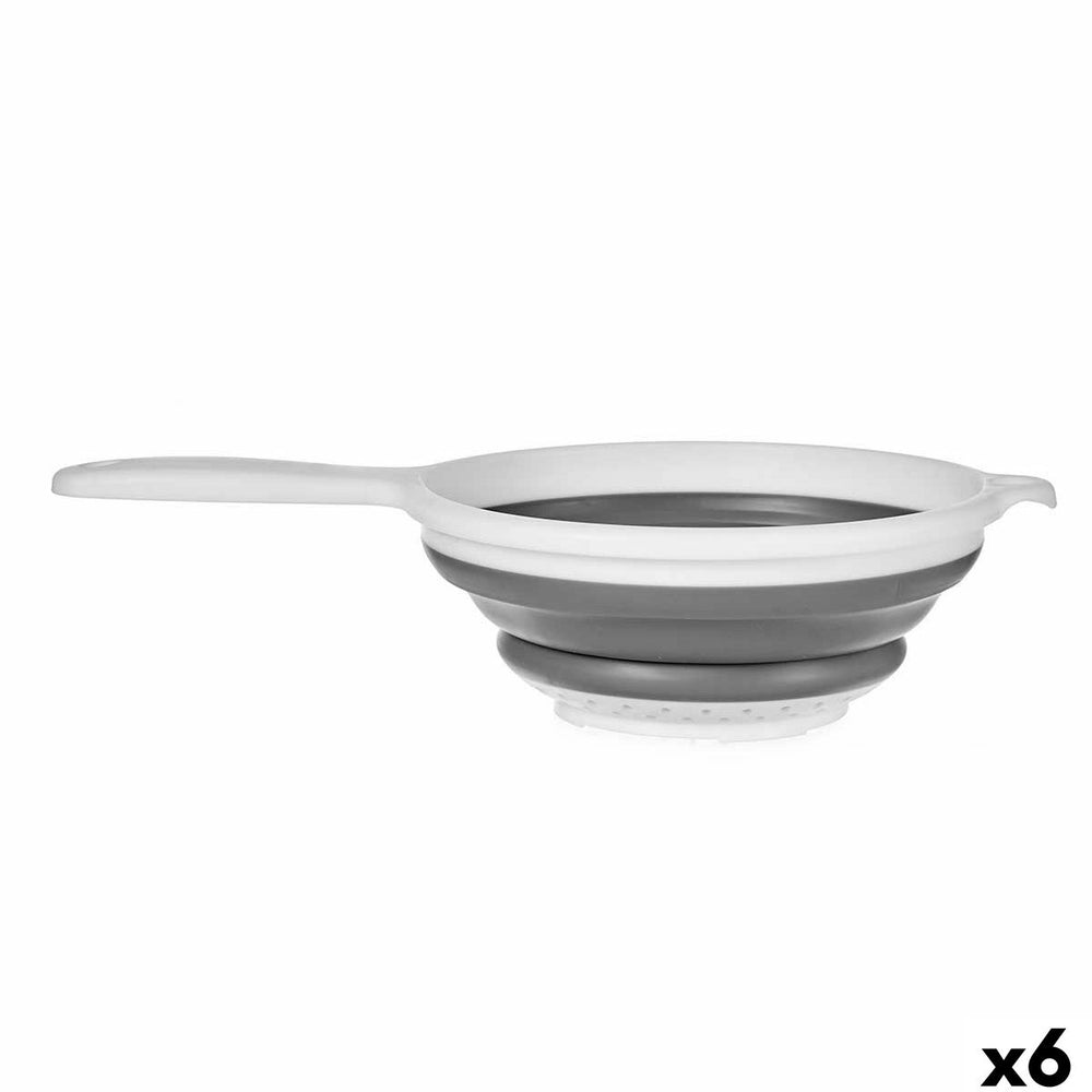 Colador Kinvara Blanco Gris Polipropileno TPR 33,5 x 20 x 8 cm 20 x 33,5 x 3,5 cm (6 Unidades)