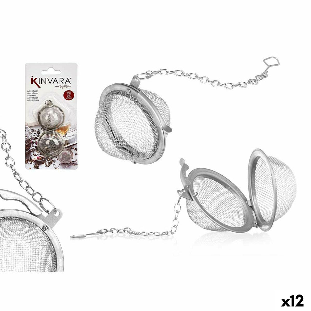 Infusore Kinvara Metallo Acciaio inossidabile Acciaio 8,5 x 18 x 2,5 cm (12 Unità)