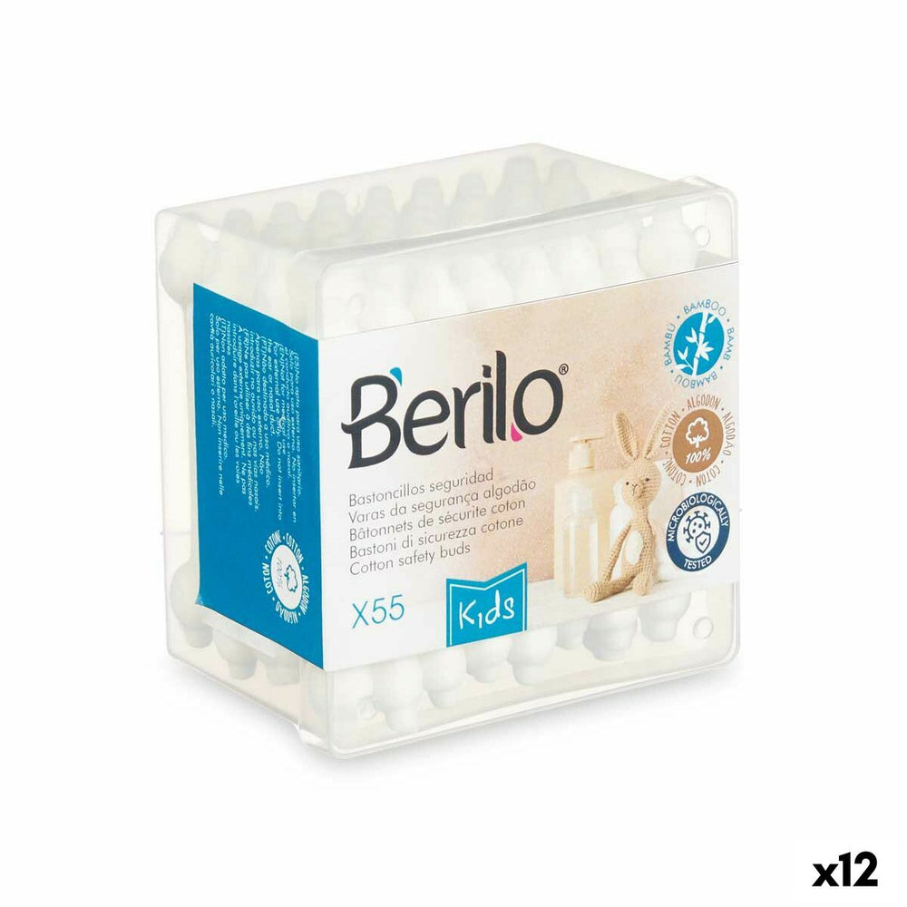Bastoncini di Cotone Berilo Kids (12 Unità)