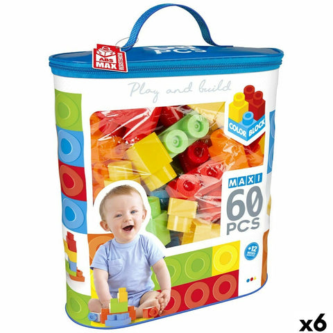 Blocchi di Costruzioni Color Block 60 Pezzi