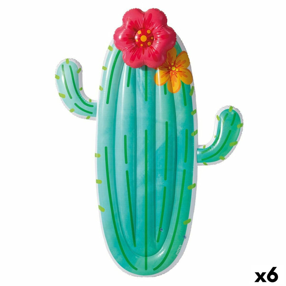Materassino Gonfiabile Intex Cactus 140 x 185 x 28 cm (6 Unità)