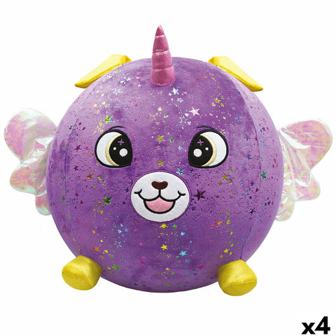 Peluche Eolo Viola Stoffa Plastica 45 x 45 x 45 cm Gonfiabile (4 Unità)