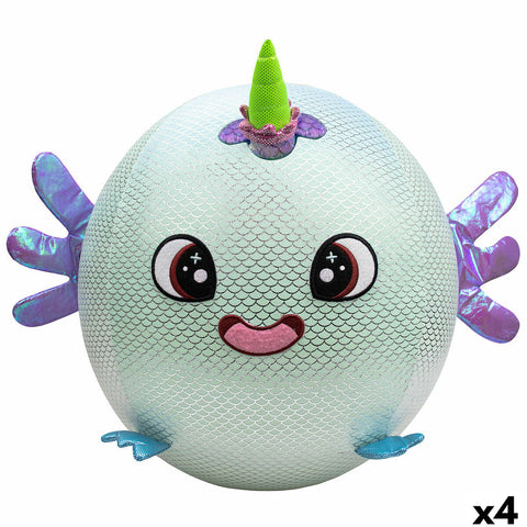 Fluffy toy Eolo Celeste Plush Plastic 45 x 45 x 45 cm Inflatable (4 Units)