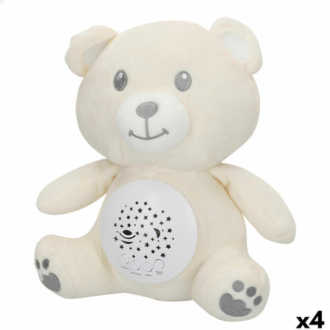Peluche Proiettore LED Colorbaby Stoffa Plastica 20 x 25 x 12 cm (4 Unità)