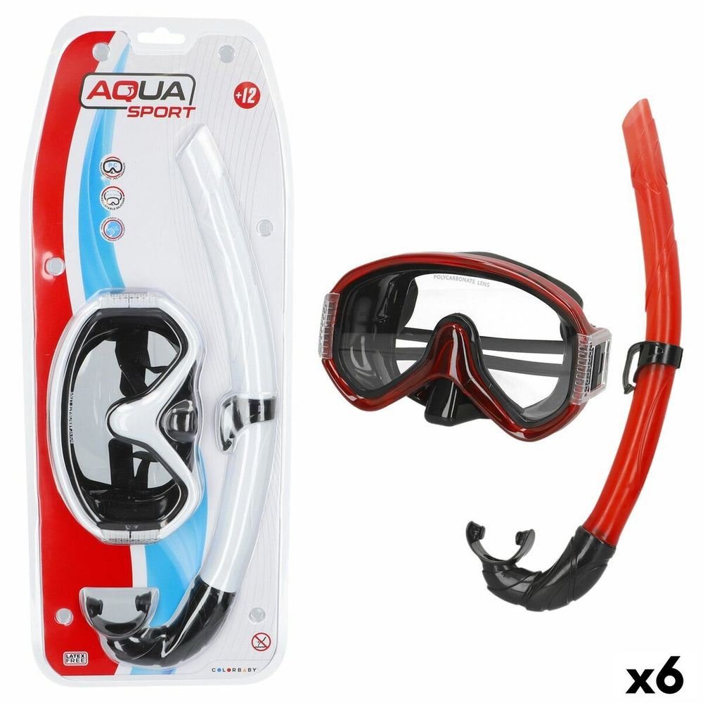 Occhialini da Snorkeling e Boccaglio AquaSport (6 Unità)