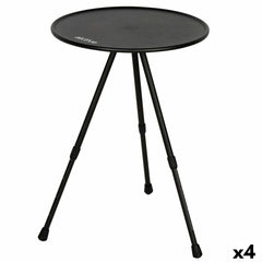 Tavolo Pieghevole Aktive Nero 37 x 55 x 37 cm (4 Unità)