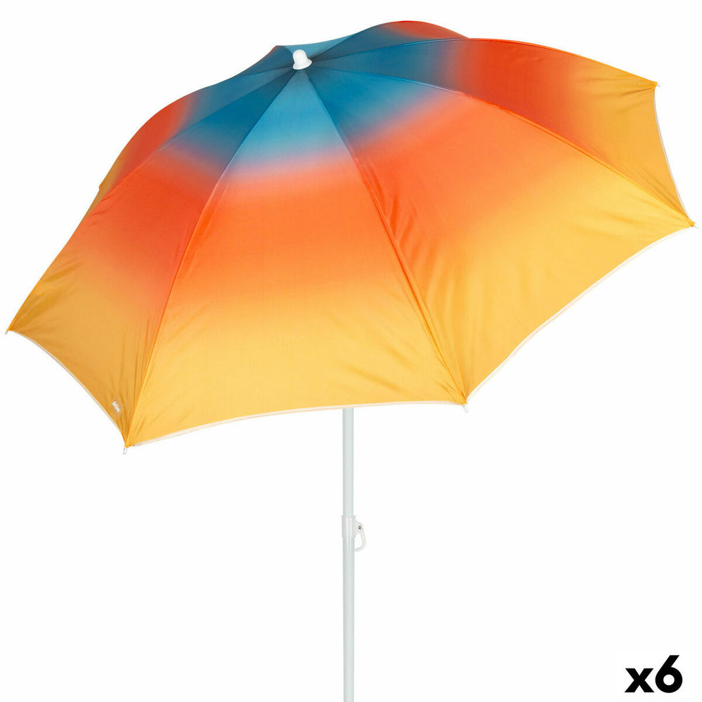 Ombrellone Aktive Multicolore 200 x 200 x 200 cm (6 Unità)