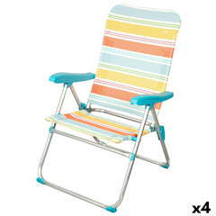 Sedia da Spiaggia Aktive 48 x 95 x 65 cm (4 Unità)