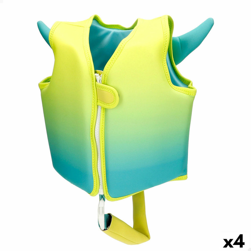 Giubbotto di salvataggio AquaSport 30 x 30 x 10 cm Giallo (4 Unità)
