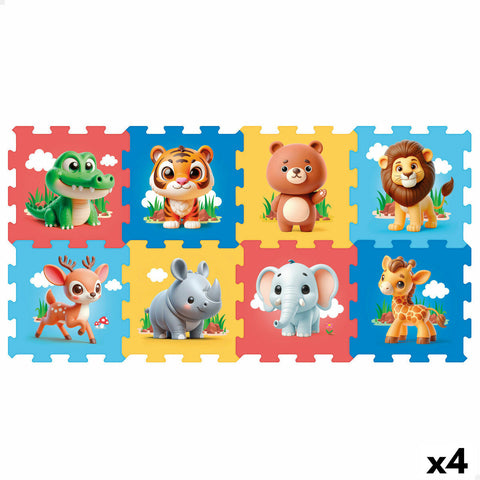 Puzzle Carpet Colorbaby Plastic EVA 114 x 58 cm 8 Pieces (4 Units)