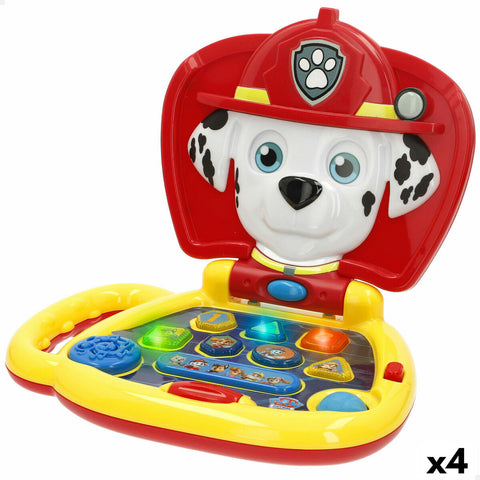 Computer giocattolo The Paw Patrol Inglese 20 x 17 x 14 cm Multicolore (4 Unità)