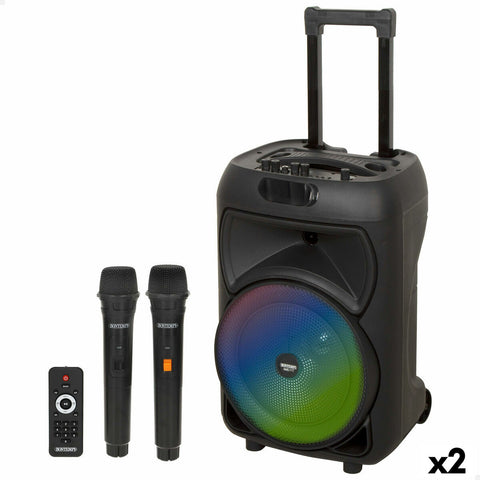 Altoparlante con Microfono Karaoke Bontempi Plastica 34 x 50 x 29 cm (2 Unità)