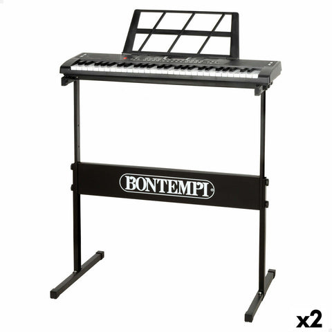Piano Electrónico Bontempi 68 x 88 x 38 cm (2 Unidades)