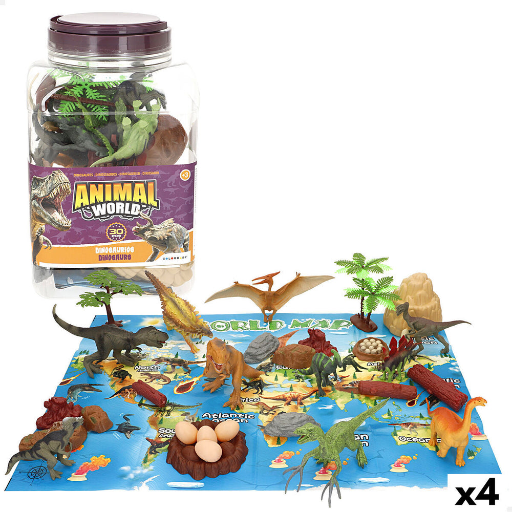 Set Dinosauri Colorbaby 18 x 10 x 6 cm 30 Pezzi 4 Unità