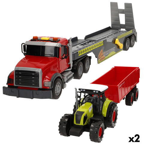 Camion Porta-veicoli Speed & Go 53 X 15 X 10 CM (2 Unità)