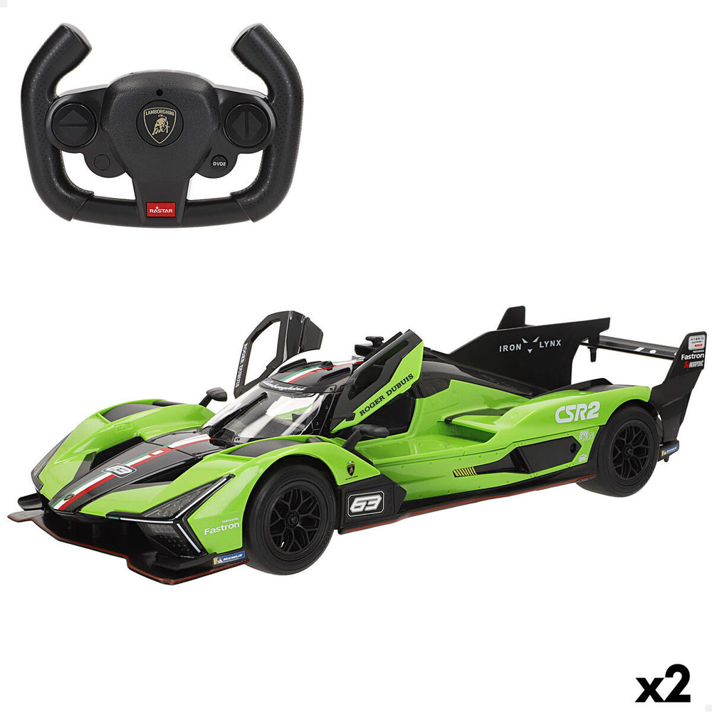 Remote-Controlled Car Lamborghini 35 X 9 X 14 CM (2 Units)