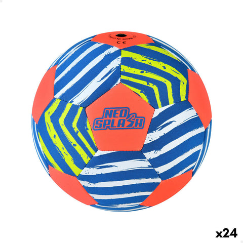 Balón de Fútbol Playa Aktive Neo Splash (24 Unidades)