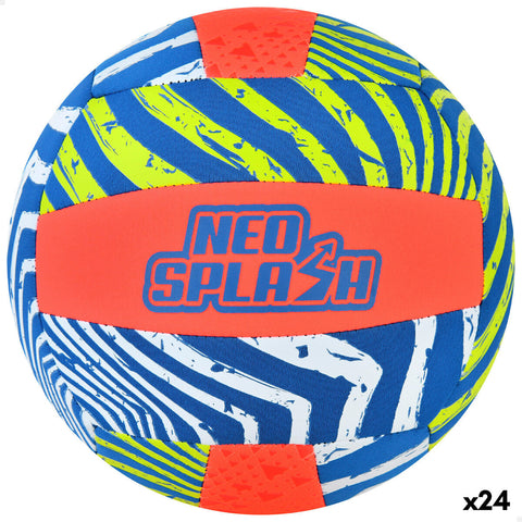 Pallone da Pallavolo Aktive Neo Splash Giallo Azzurro Arancio Neoprene (24 Unità)