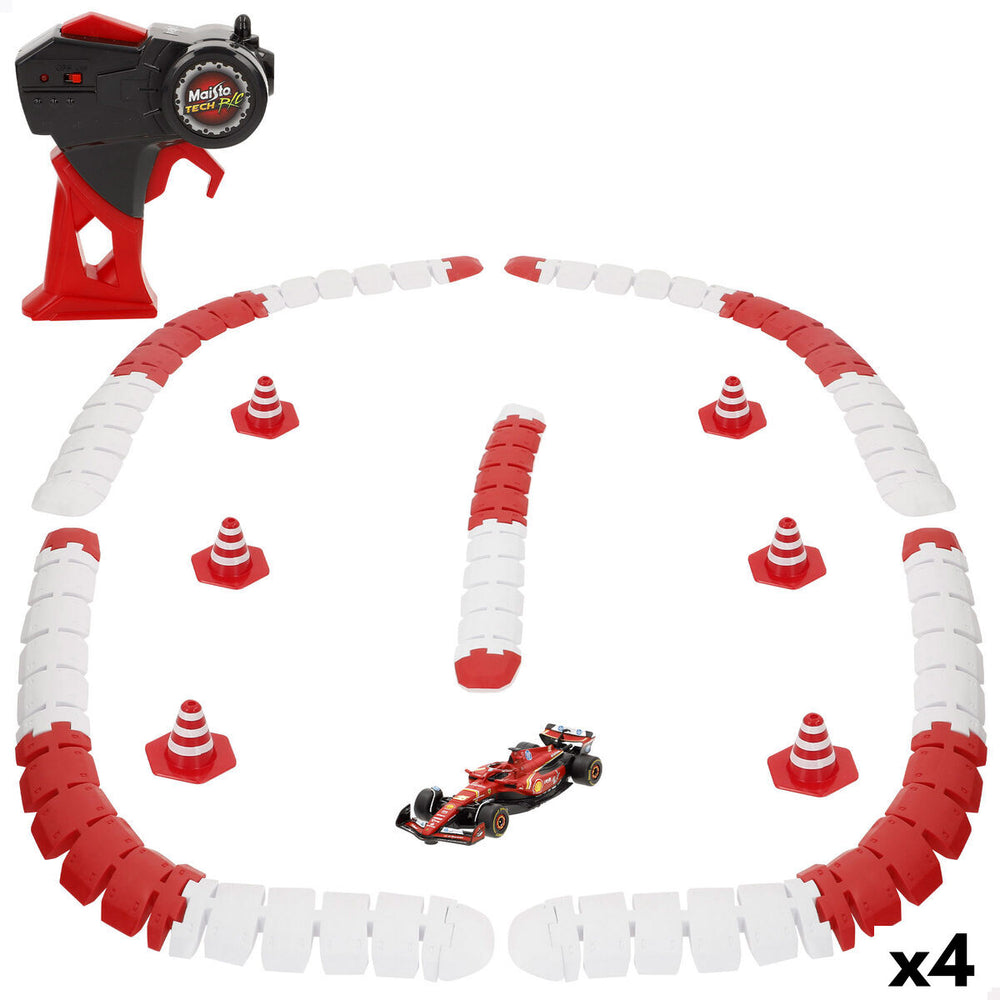 Coche Radio Control Audi F1 2024 FERRARI SF-24 Negro Rojo (4 Unidades)