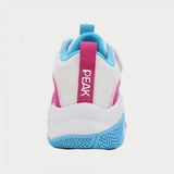 Scarpe basket bambini Peak con design traspirante in rosa e blu, perfette per il gioco all'aperto