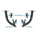 Tubo respiratore Seac Reverse Dry con bocca rotante per utilizzo a destra e sinistra durante le attività acquatiche